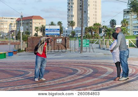 Port Elizabet, South Africa - September 12: Street Photographer At Work On September 12, 2015 In Por