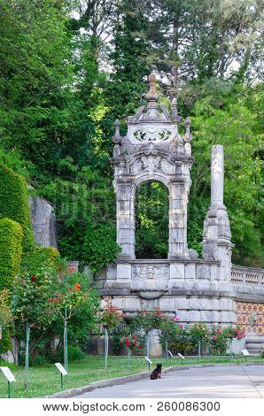Massandra, Crimea - May 28: Old Arch In The Park Of The Massandra Palace On May 28, 2016 In Massandr