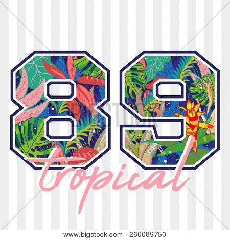 Fashion Design Summer Print On Clothes T Shirt Bomber Sweatshirt Poster Sticker Patch With Number 