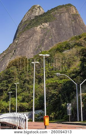 Stone Mountain In The City. District Of Leblon. Vidigal Hill, Rio De Janeiro, Brazil. South America