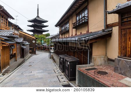Kyoto, Japan, 04 October 2016:- Japanese Yasaka Pagoda in Kyoto city