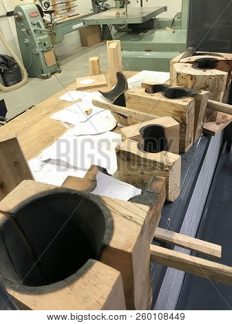 Wooden Moulds For Vases And Bowls  Department Of The House Of Waterford Crystal Factory In Ireland