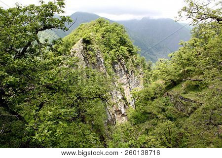 Beautiful Scenery Of The Caucasian Mountains Of Azerbaijan