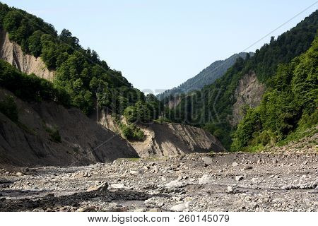 The Damiraparanchay River On Its Way To The Mujuq Waterfall