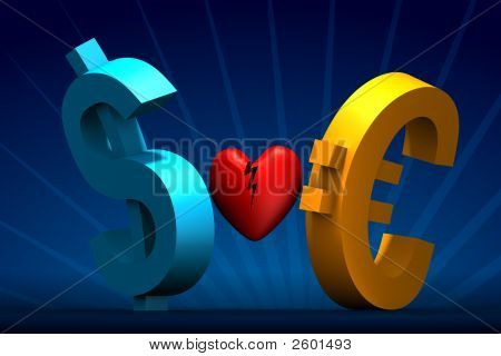 Dollar og Euro brudt hjerte