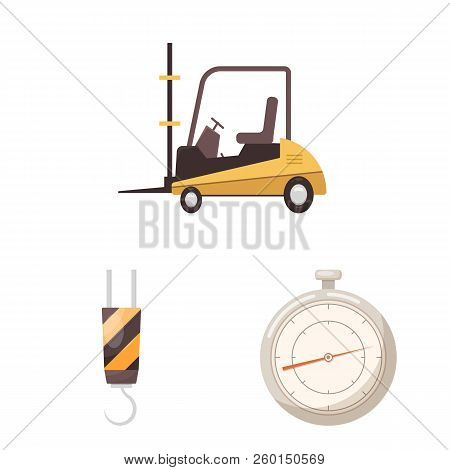 Isolated Object Of Goods And Cargo Sign. Collection Of Goods And Warehouse Stock Vector Illustration