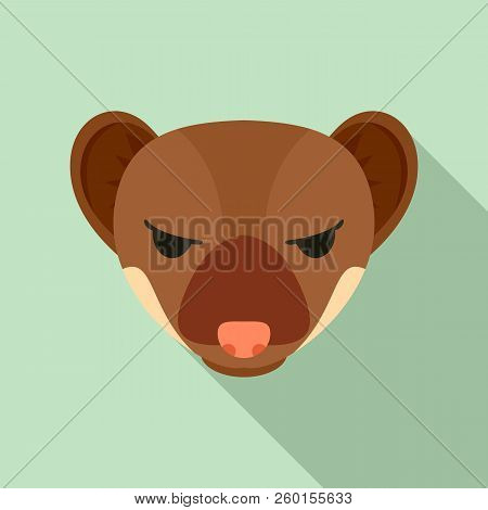 Jackal Head Icon. Flat Illustration Of Jackal Head Icon For Web Design