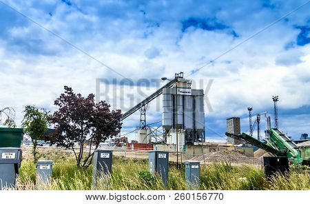 London, Uk - June 9, 2015: Hanson Ready Mixed Concrete. Building Material Factory Hanson