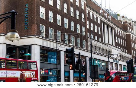 London, Uk - June 9, 2015: Primark Clothing Store On Oxford Street In London. Oxford Street Has Appr
