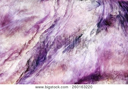 Lilac Background. Charoite. Mineral. Crystal. Natural Abstract B