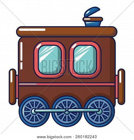 Three Wheel Wagon Icon. Cartoon Of Three Wheel Wagon Icon For Web Design Isolated On White Backgroun
