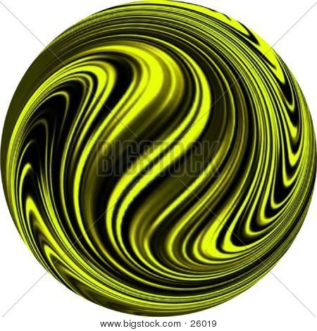 Design de mármore na cor leitosa - amarelo & preto