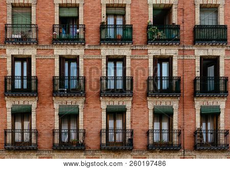 Traditional Housing Building In Lavapies In Madrid