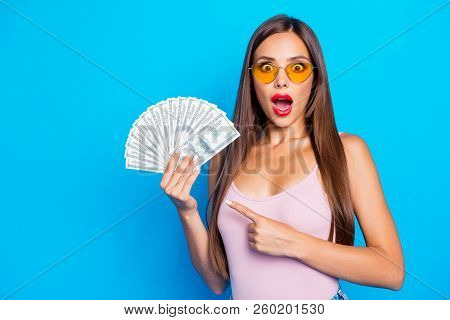 Portrait Of Nice Sweet Tender Alluring Attractive Adorable Winsome Straight-haired Girl Wearing Yell