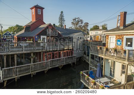 Kennebunkport, Me -september 16: Kennebunkport Is A Village In York County, Maine, Near Portland. It