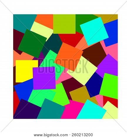 Abstract Colorful Modern Bright Background In Geometric Style .