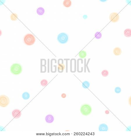 Flower Watercolor Seamless Textile Pattern. Vector Eps 10
