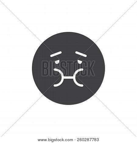 Sick Emoticon Vector Icon. Filled Flat Sign For Mobile Concept And Web Design. Sick Disgusted Smiley