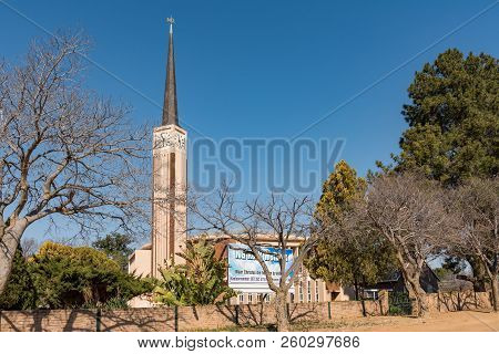 Welkom, South Africa, August 2, 2018: The Dutch Reformed Mother Church, In Welkom In The Free State 