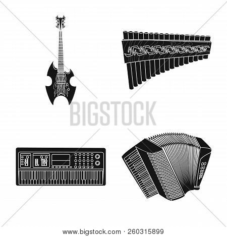 Vector Design Of Music And Tune Symbol. Set Of Music And Tool Vector Icon For Stock.