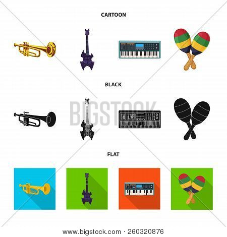 Vector Design Of Music And Tune Icon. Collection Of Music And Tool Vector Icon For Stock.