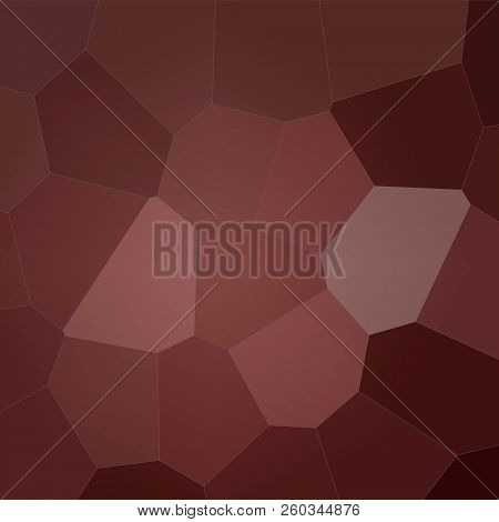 Abstract Illustration Of Square Acajou Colorful Giant Hexagon Background, Digitally Generated