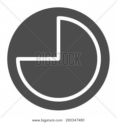 9 Hours Solid Icon. Forenoon Vector Illustration Isolated On White. Clock Glyph Style Design, Design