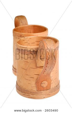 Due tazze in legno