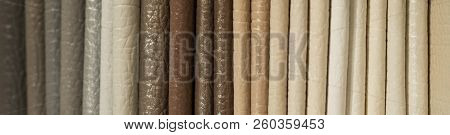 Catalog Of Multicolored Imitation Leather From Matting Fabric Texture Background, Leatherette Fabric