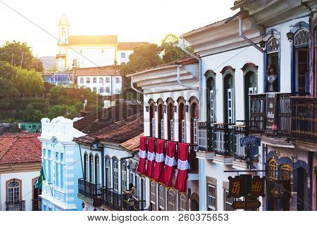 View Of The Historical Town Ouro Preto Brazil