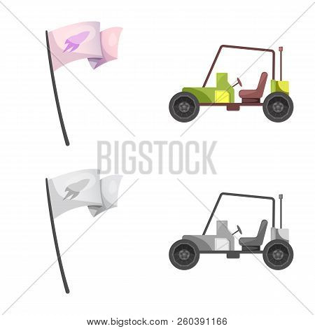 Vector Illustration Of Mars And Space Icon. Set Of Mars And Planet Stock Vector Illustration.