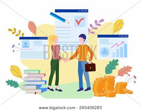 Human Resources, Recruitment Concept For Web Page, Banner, Prese
