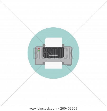 Printer Icon. Vetor Illustration. Printer, Vector, Design, Paper.
