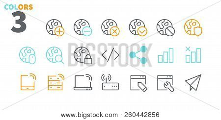 Network Ui Pixel Perfect Well-crafted Vector Thin Line Icons 48x48 Ready For 24x24 Grid With Editabl