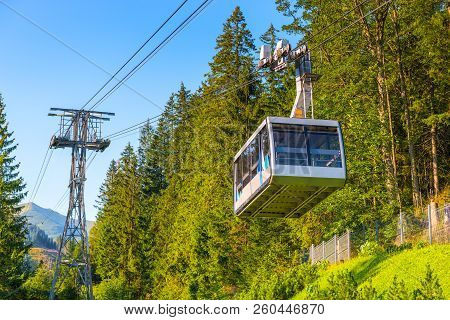 Close-up Cabin Funicular To Kasprowy Wierch, Poland