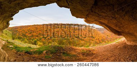 Arch Of The Cave In The Ancient City Of Chufut-kale, Crimea, Bakhchisaray