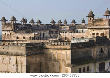 Raj Mahal. Orchha Palace Fort Complex.orchha. Madhya Pradesh India
