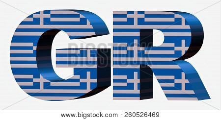 3d Standard Country Code Letters - Abbreviation Standart Code - Greece