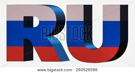 3d Standard Country Code Letters - Abbreviation Standart Code - Russia