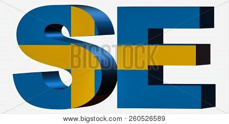 3d Standard Country Code Letters - Abbreviation Standart Code - Sweden
