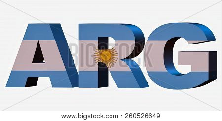 3d Standard Country Code Letters - Argentina - Abbreviation Standart Code