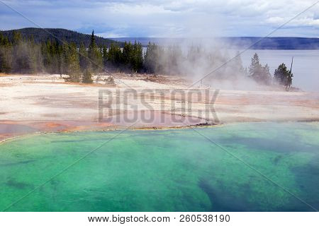 West Thumb Geyser Basin Copper And Green, Yellostone National Park, Wyoming