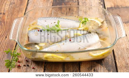 maquereau with wine and lemon