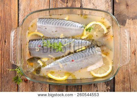 maquereau with wine and lemon