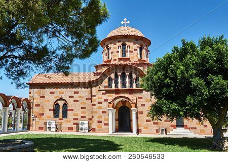 Orthodox Church In The Neo-byzantine Style On The Island Of Rhodes