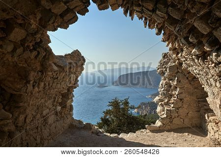 Ruins Of The Medieval Wall Of The Order Of The Knights Of The Knights Of Rhodes