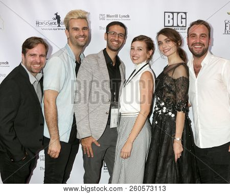 LOS ANGELES - SEP 26:  Che Grant, Amir Yassai, Daniel Markovic, Stav Zeldis, Anna Danshina, Michael Boccalini at the Catalina Film Festival at the Art Theater on September 26, 2018 in Long Beach, CA