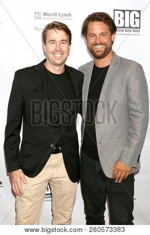 LOS ANGELES - SEP 26:  Dan Mayfield, Aaron Lieber at the Catalina Film Festival - Opening Night at the Art Theater on September 26, 2018 in Long Beach, CA