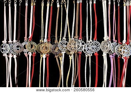 Amulet Tree Of Life On Tissue Red Threads. The Strongest Amulet For The Protection Of The Family,  S