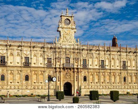 San Marcos Monastery Is  One Of The Masterpieces Of The Spanish Plateresque Style - Leon, Castile An